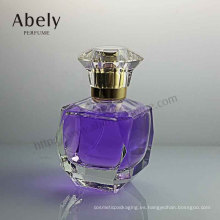Botella de perfume de cristal de 50 ml con cristal de lujo